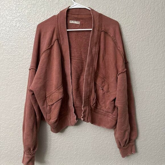 Free People We The Free Lou Day Cardigan Oversized Cozy Knit S - Picture 2 of 5
